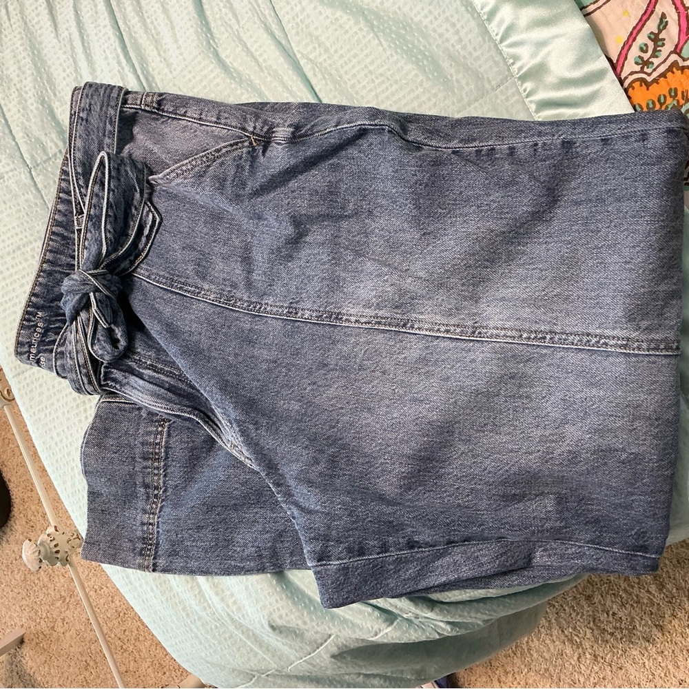 Maurices High Rise Wide Leg Jeans with a belted waist